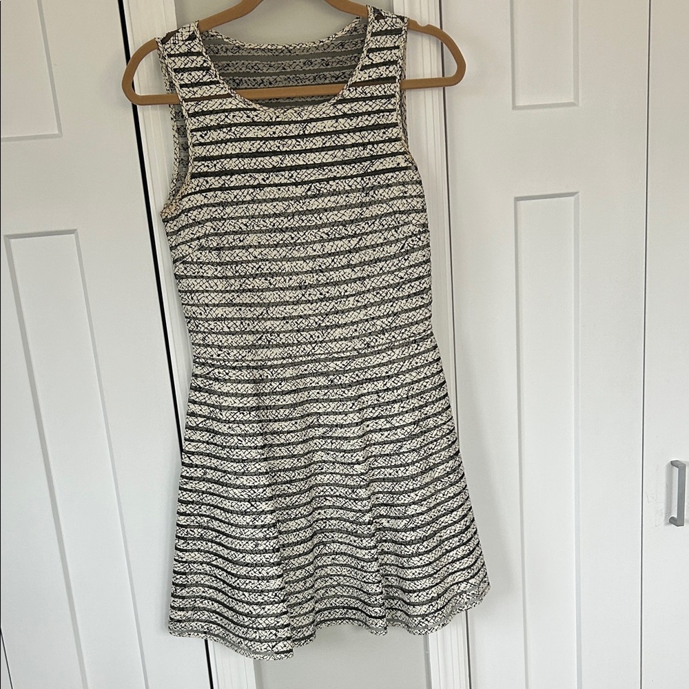 Parker Black and White Mini Dress